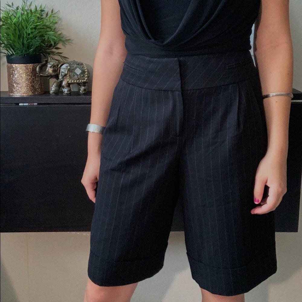 Stripped Black trousers